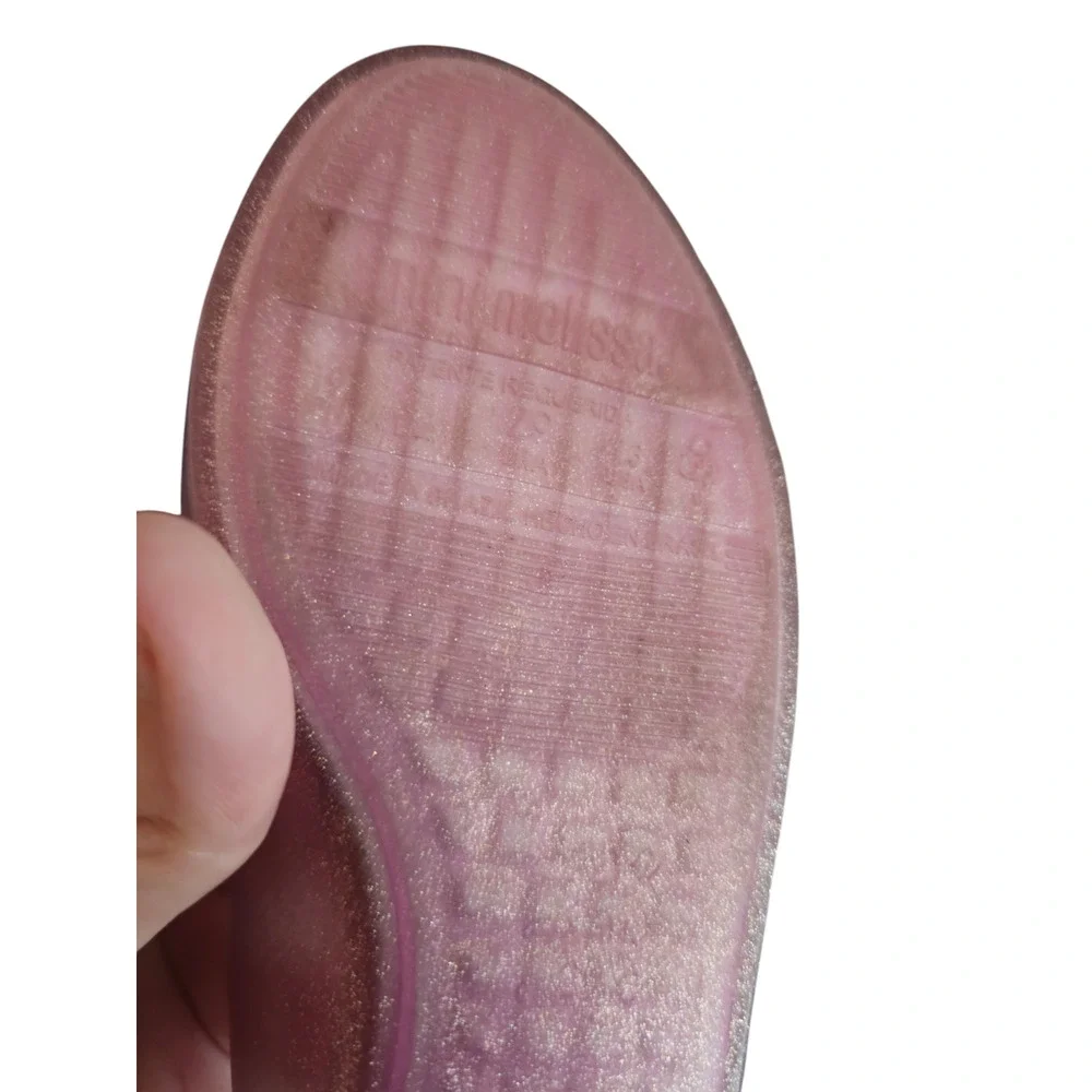 Mini Melissa Girls Sz 13 Sweet Love + Disney Princess Ariel flats